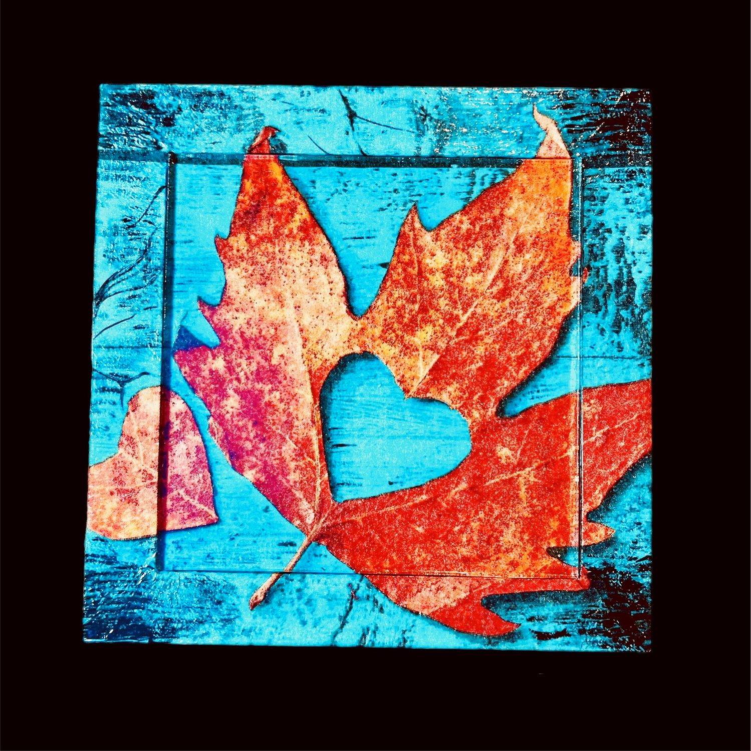 DECORATIVE TRIVET - AUTUMN LEAF