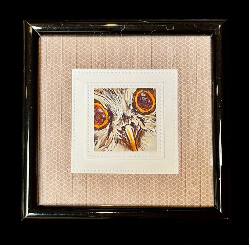 FRAMED OWL PRINT