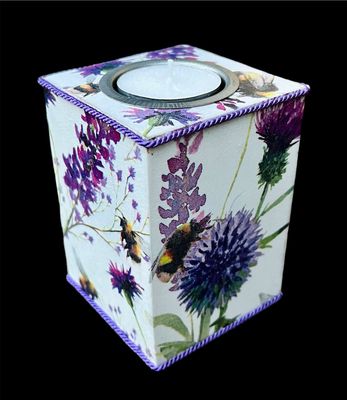 TALL TEALIGHT - BEES & LAVENDER