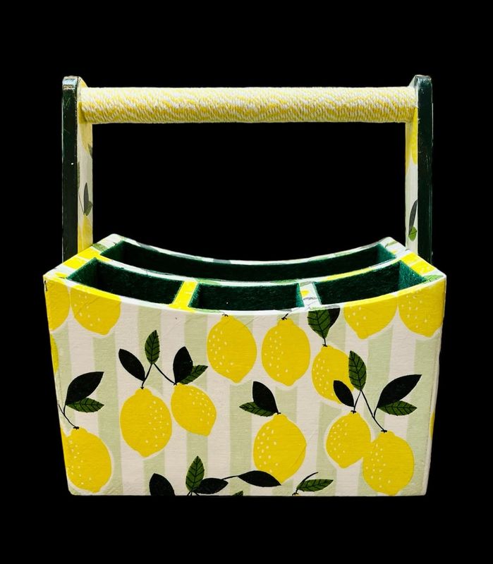 DECORATIVE CADDY - LEMONS