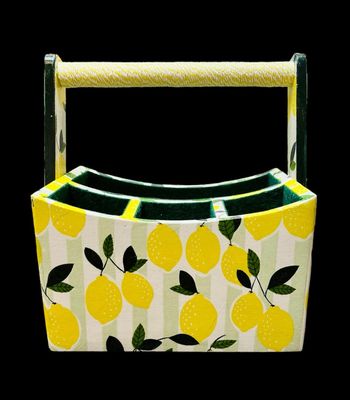 DECORATIVE CADDY - LEMONS