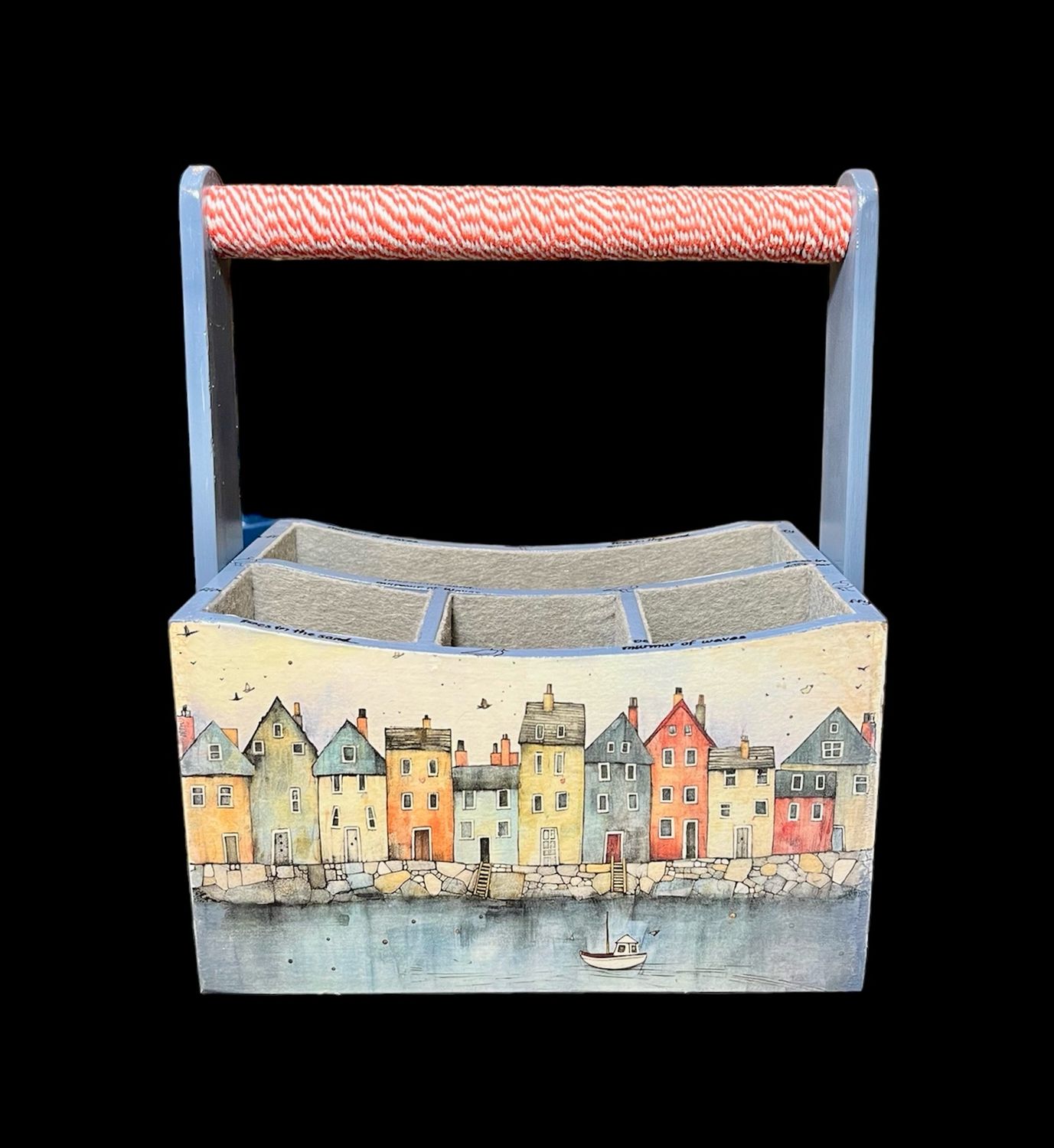 DECORATIVE CADDY - SEASIDE TOWN