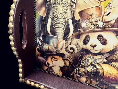 DECORATIVE TRAY - STEAMPUNK ANIMALS