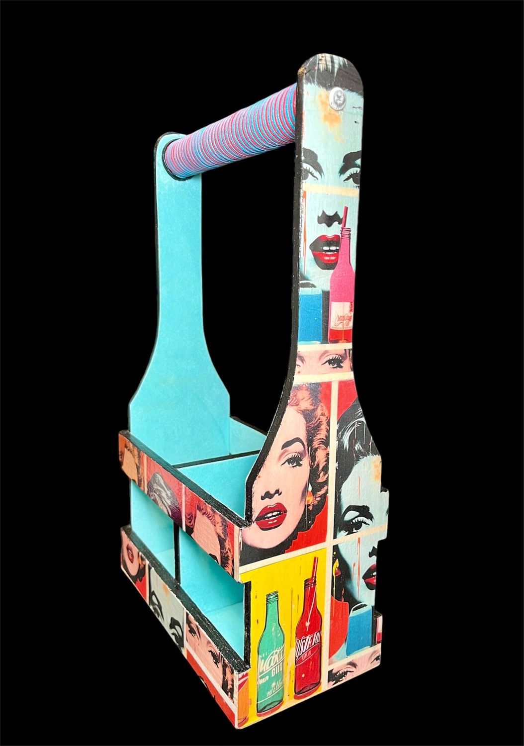 DECORATIVE ‘POP ART’ BOTTLE CARRIER