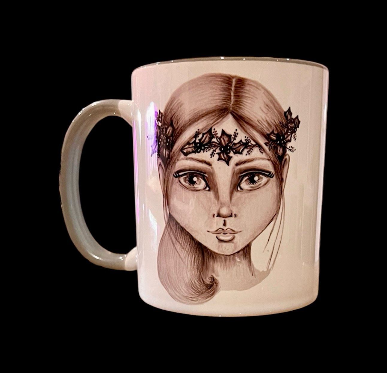 MUG - CHRISTMAS NYMPH B&W