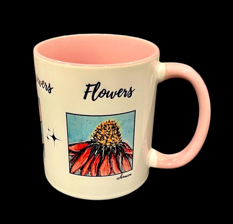 MUG - FLOWER DOODLES