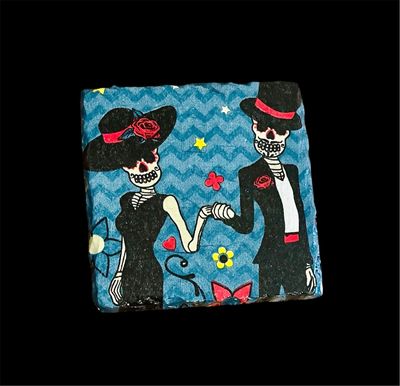 SLATE COASTER SQUARE - DIA DE LOS MUERTOS