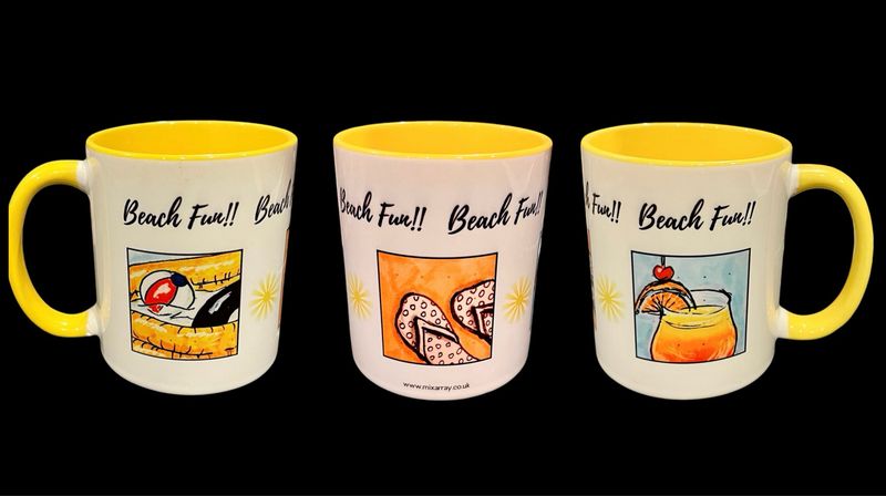 MUG - BEACH FUN DOODLES