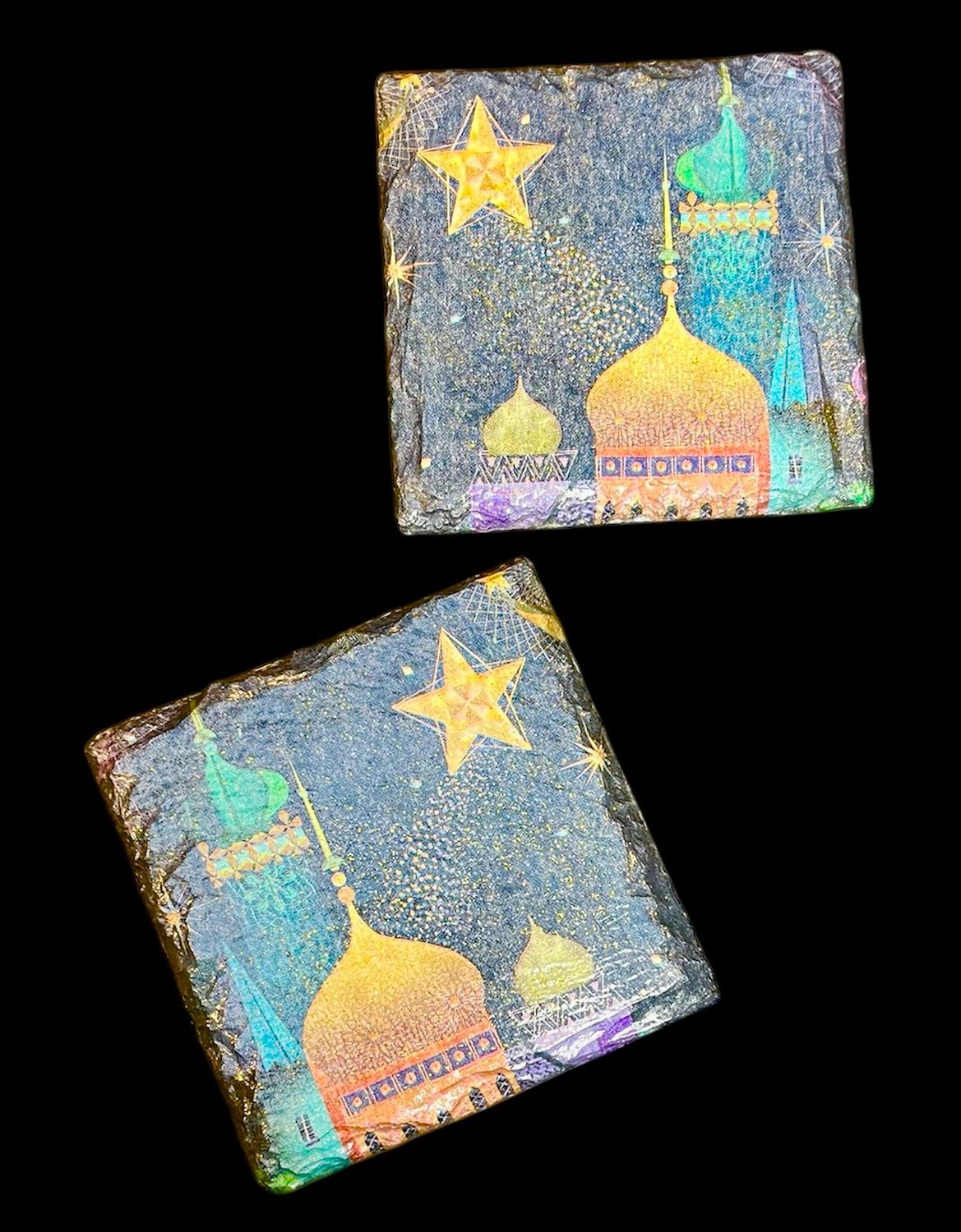 SLATE COASTER SQUARE - MINARETTES