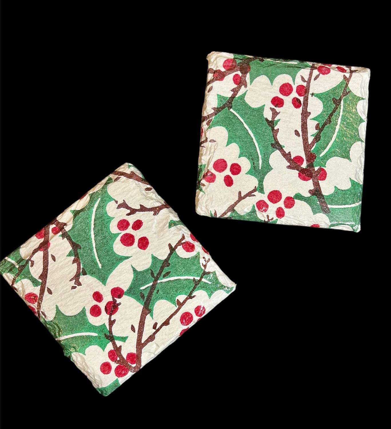 SLATE COASTER SQUARE - HOLLY