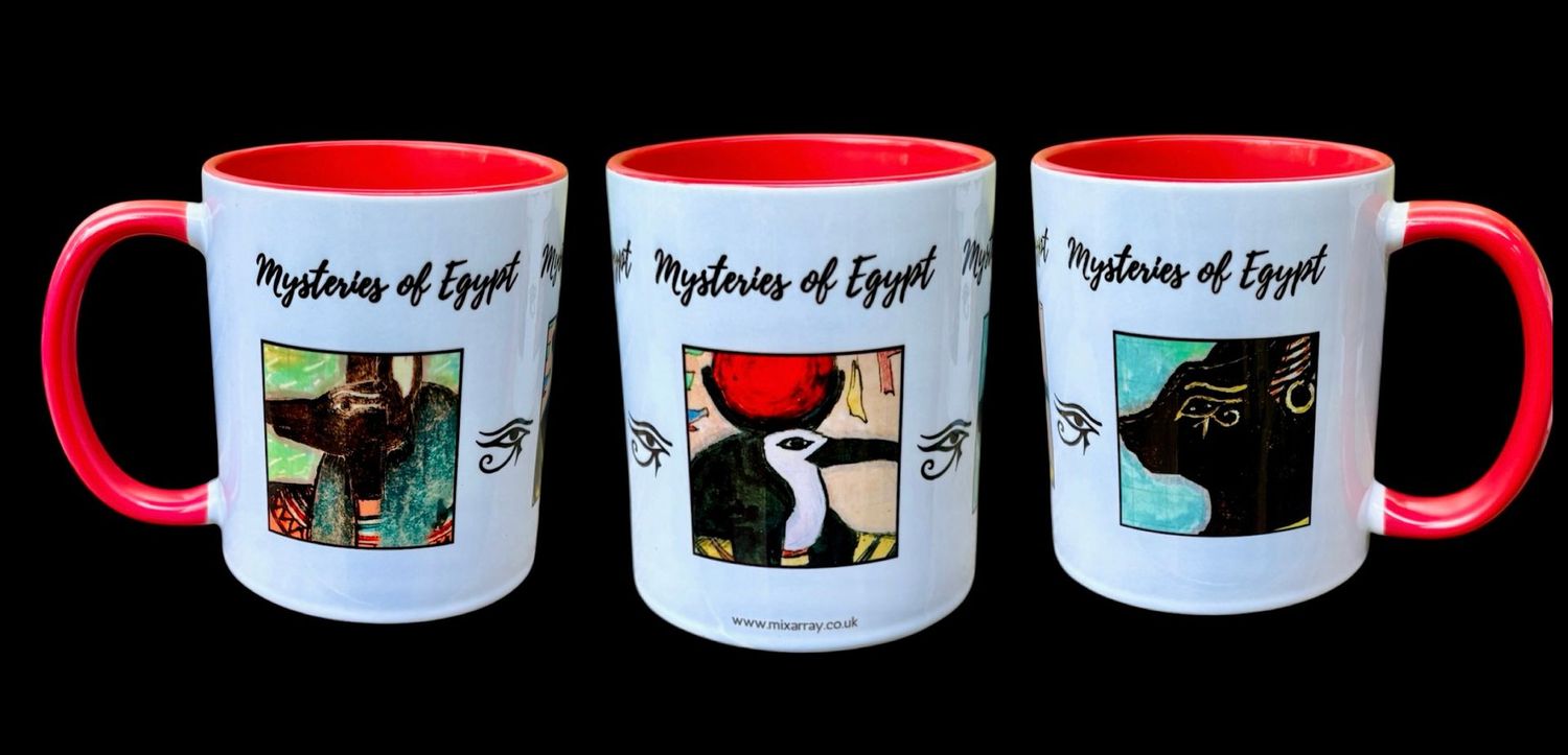 MUG - MYSTERIES OF EGYPT!! DOODLES