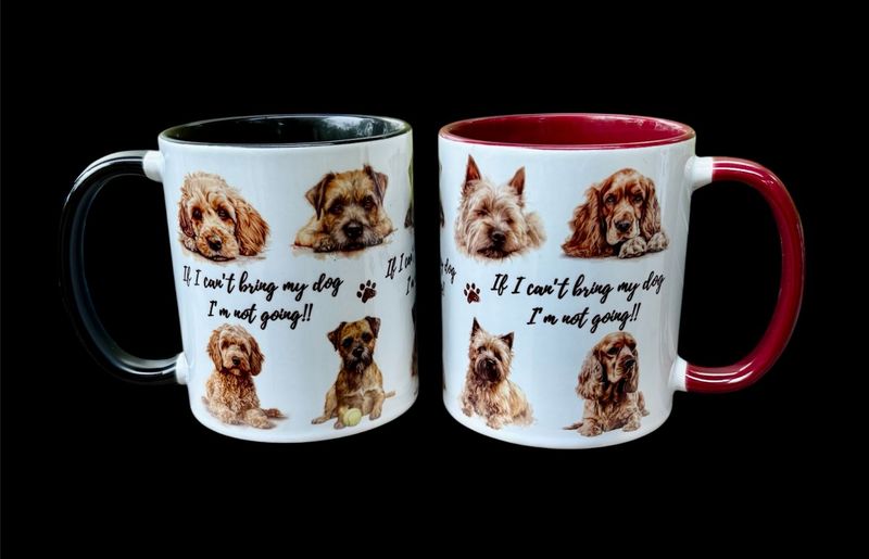 MUG - IF I CAN’T BRING MY DOG I'M NOT GOING! (black)