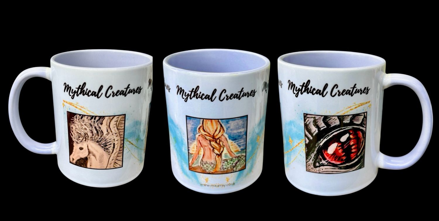 MUG - MYTHICAL CREATURES!! DOODLES