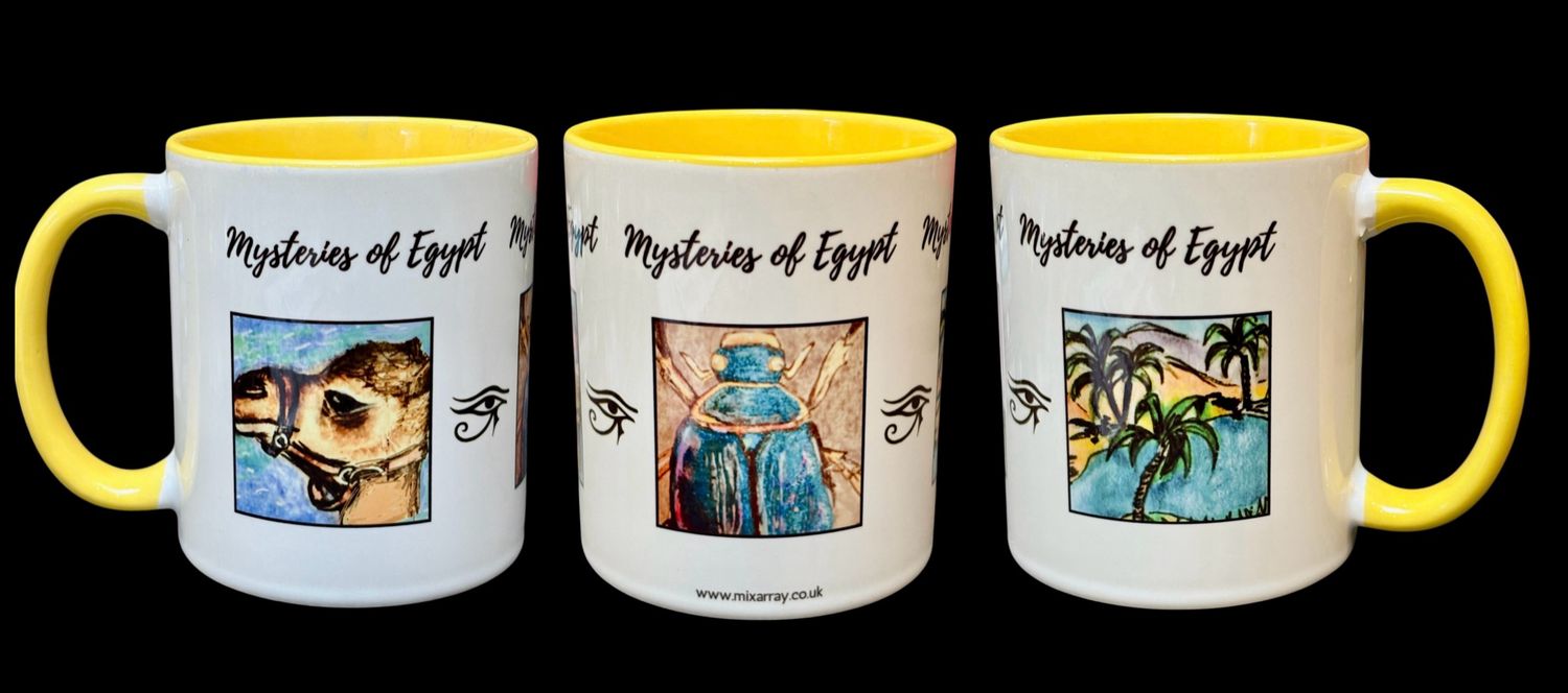 MUG - MYSTERIES OF EGYPT!! DOODLES 3