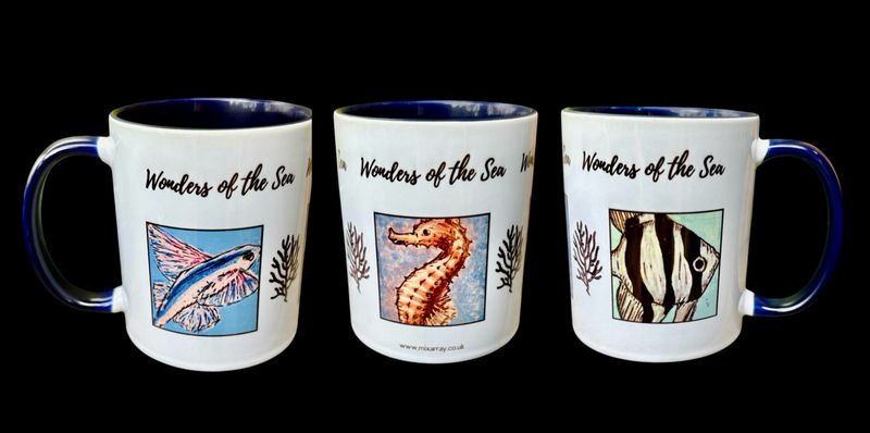 MUG - WONDERS OF THE SEA!! DOODLES