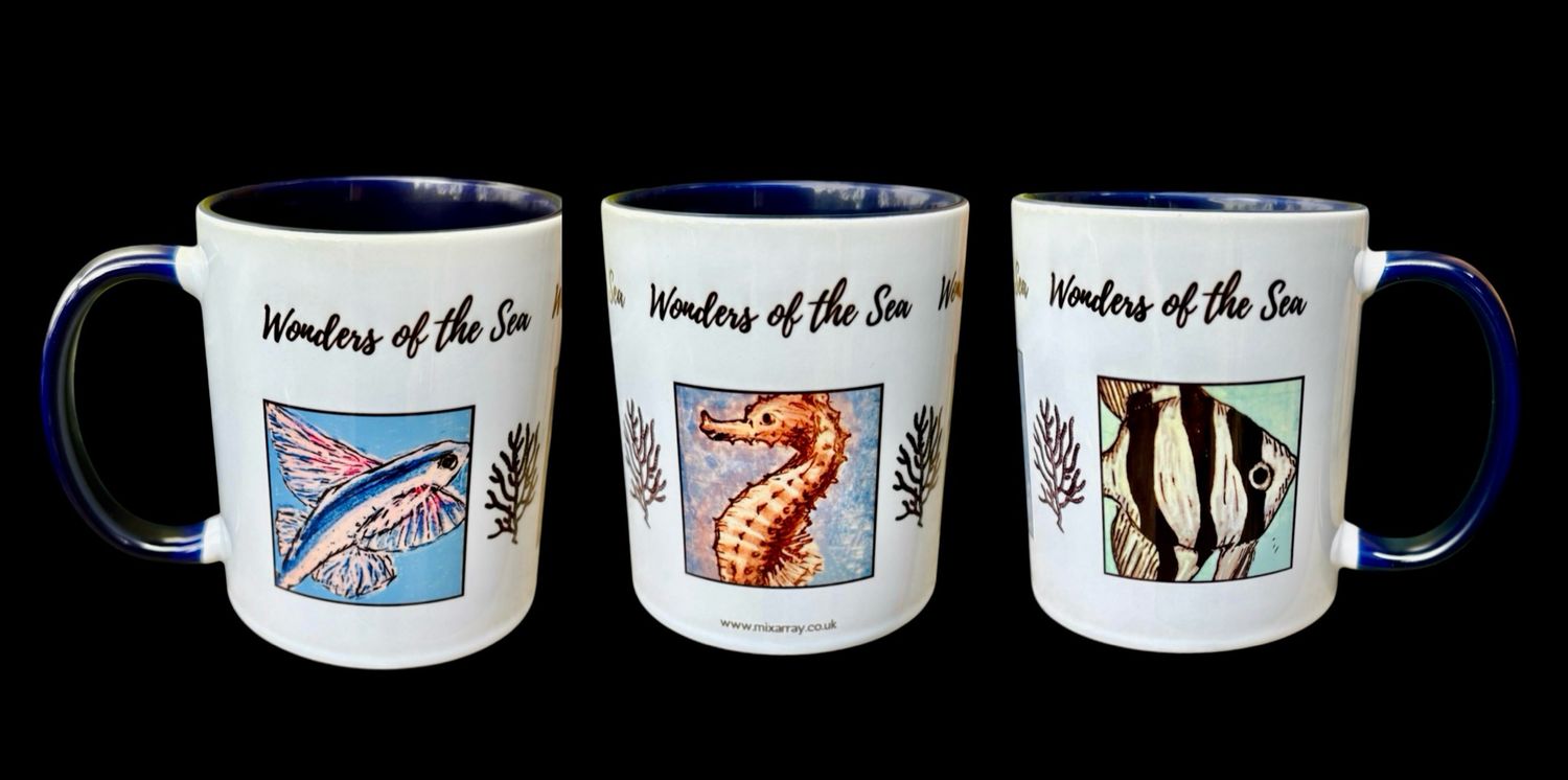 MUG - WONDERS OF THE SEA!! DOODLES