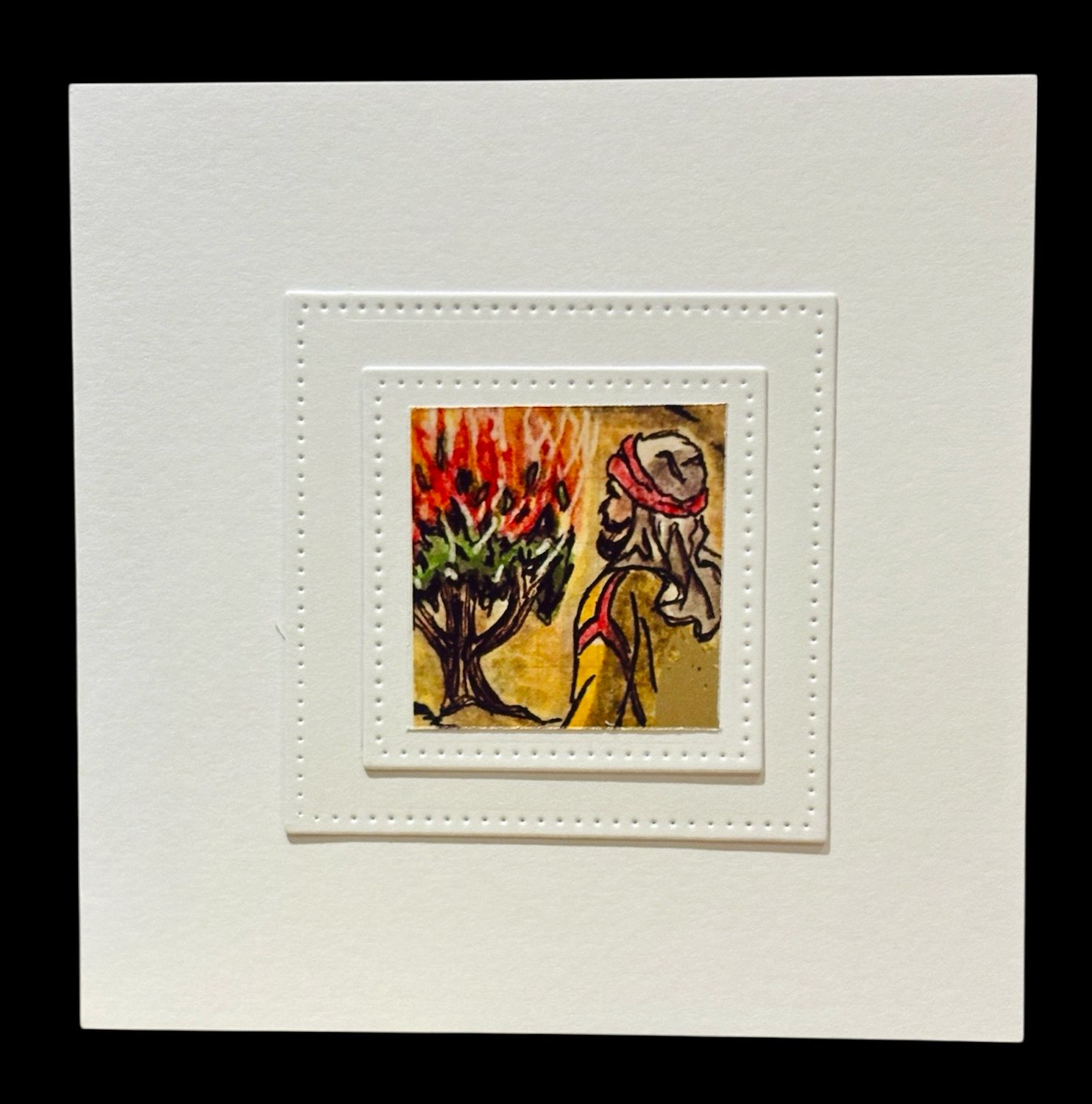 NOTECARD/ BURNING BUSH