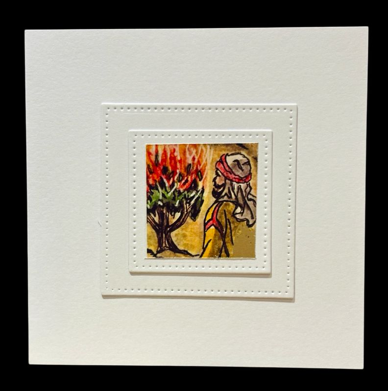 NOTECARD/ BURNING BUSH