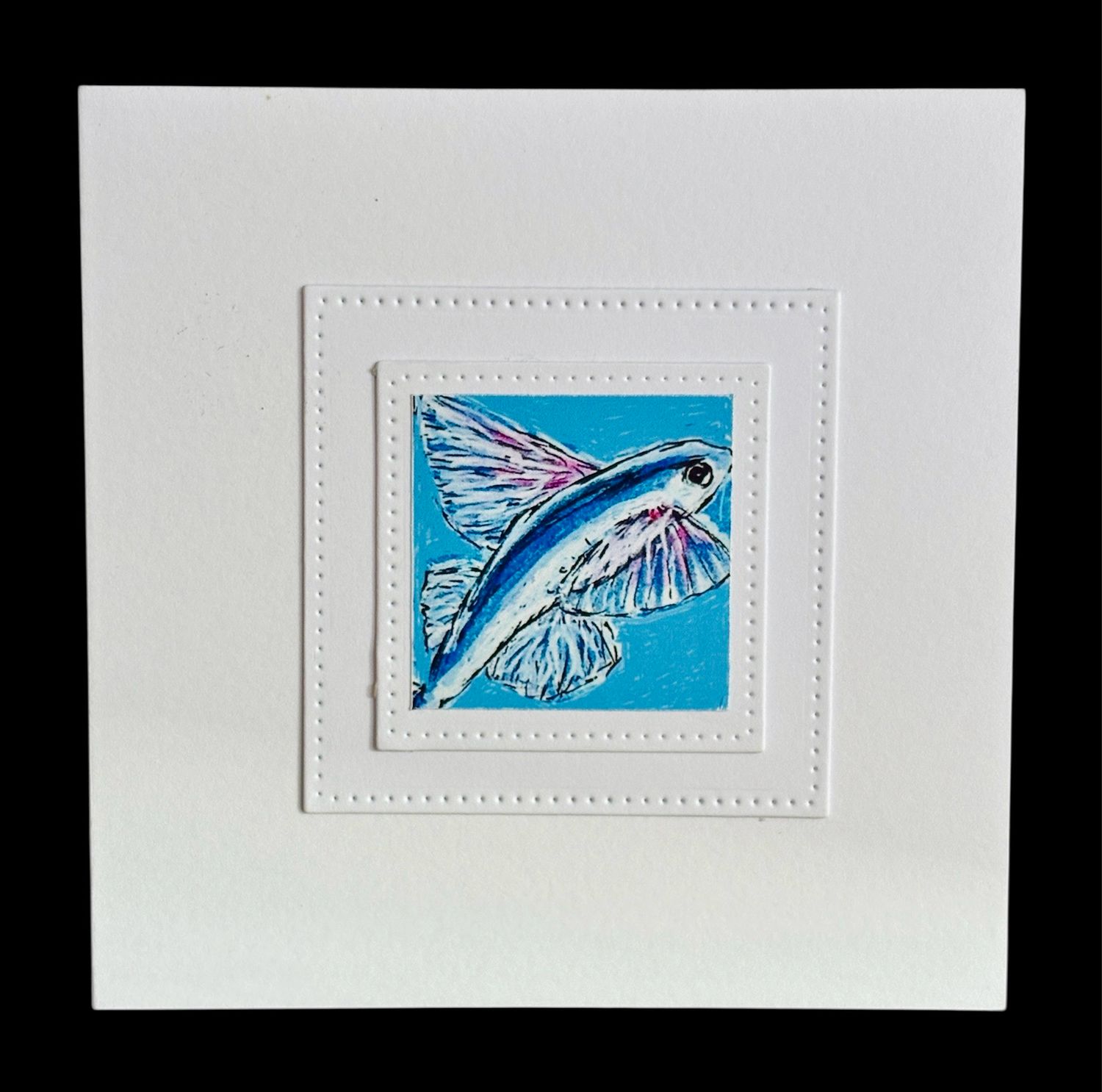 NOTECARD/ FLYING FISH