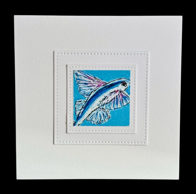 NOTECARD/ FLYING FISH