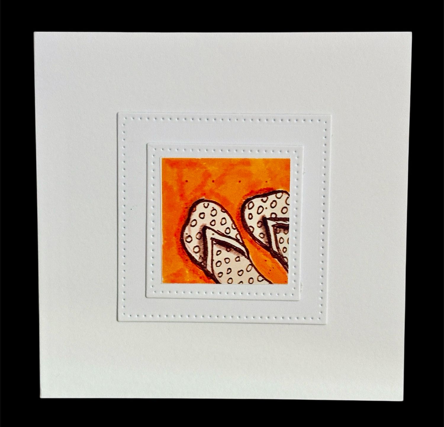 NOTECARD/ FLIP FLOPS