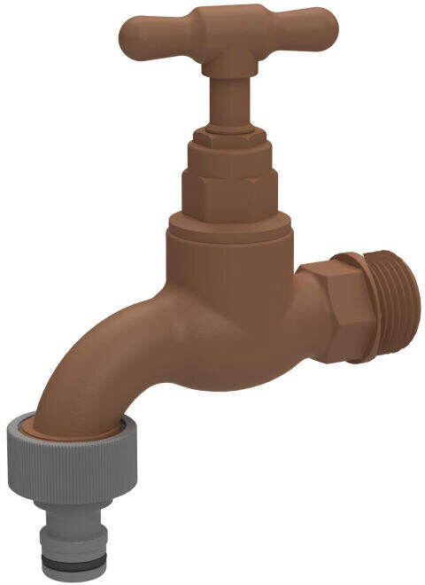Water Tap Brown Plastic