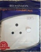 Redisson Wall Switch Socket Single, Size: White