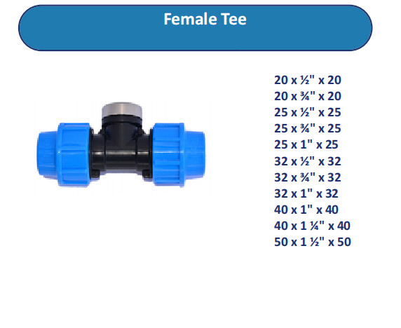 HDPE Female Tee