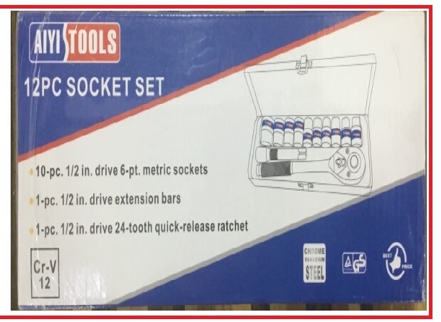 E Socket 1/2 Set CR-V 12 Pcs