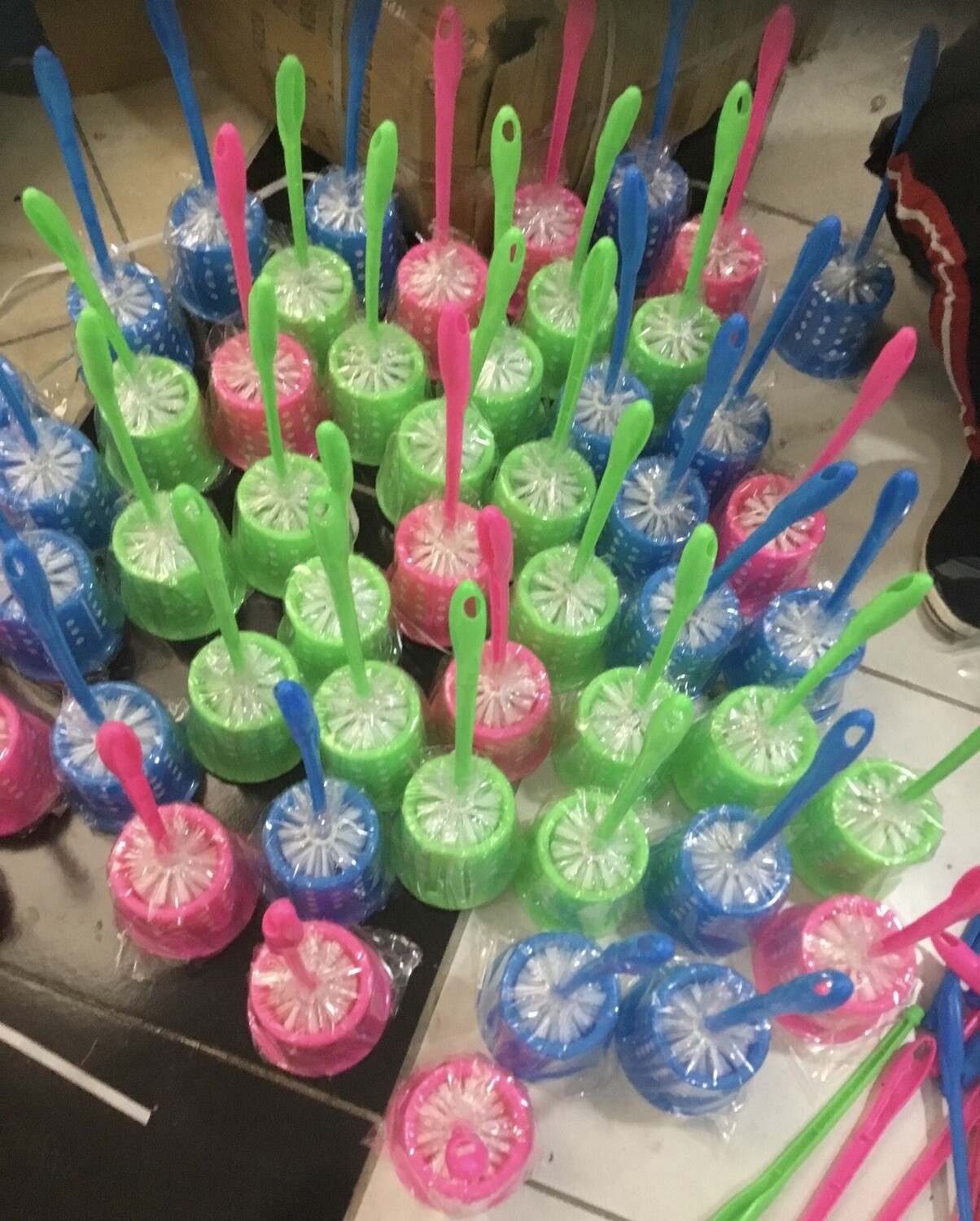 Toilet Cleaning Plastic Brush Set
