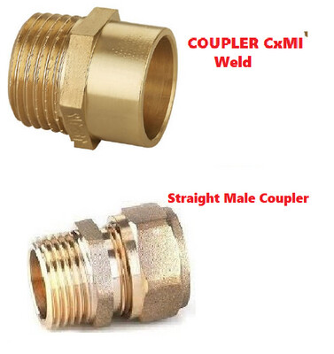 Brass Socket Male S15x1/2M