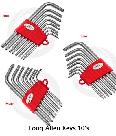 Long Allen Key Set 10s