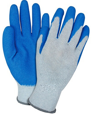 Gloves Grey &amp; Blue Pair