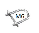 Shackles - U Bolt, Size: M6