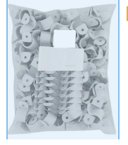 PVC Saddles Plastic 100s Paket
