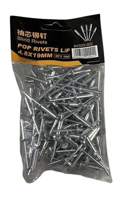 Blind Pop Rivets 100s