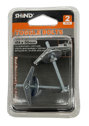 Shind Toggle Bolts, Size: M4 x 50mm