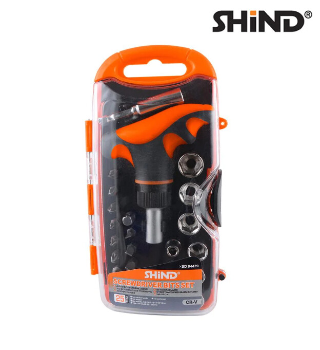 Shind 25 Pcs Screwdriver Socket-Bit Set