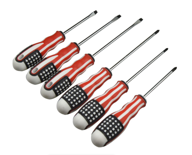 Screwdriver 6 Pcs Set USA Flag Paket