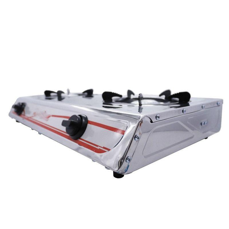 Aruif Gas Stove 2 Plate Stainless Steel