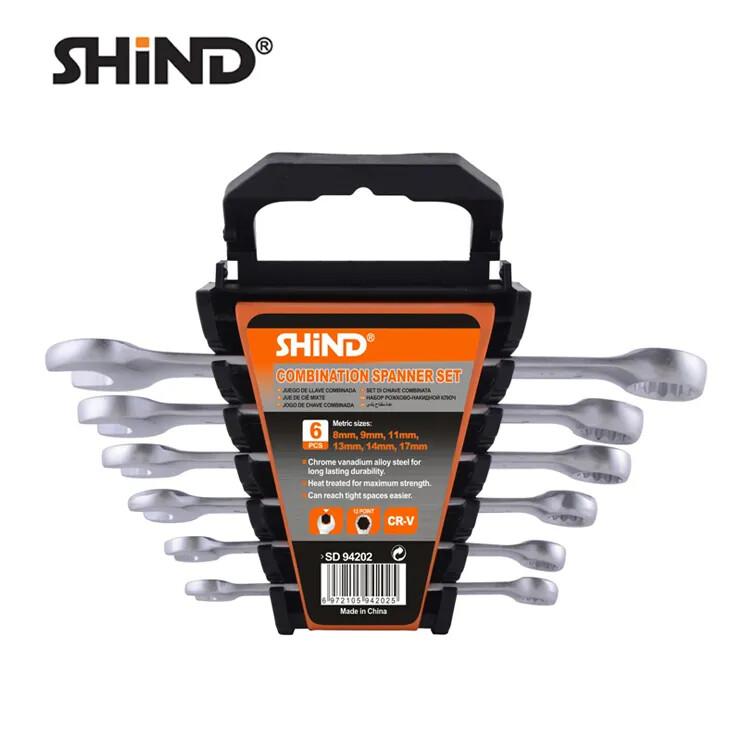 Shind-6 pcs Combination Spanner Set Combination Wrench Set