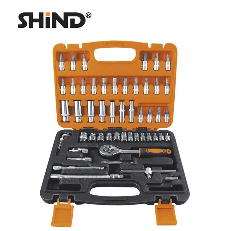 Shind-1/4&quot; Drive 53 pcs Ratchet Wrench Socket Set