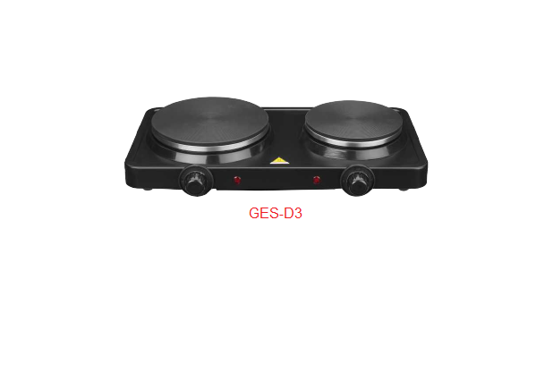 Good Mama 2000W 2 Solid Plate Electrical Stove-D3