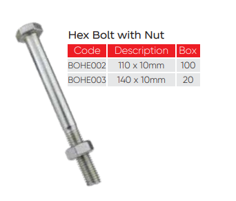 Hex Bolt with Nut