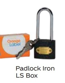 Orange Label Padlock Iron LS Box