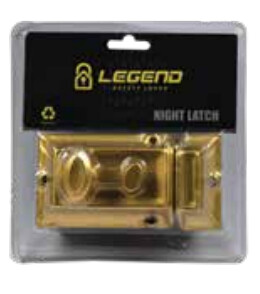 Legend Night Latch Inside Door Lock Double Brass