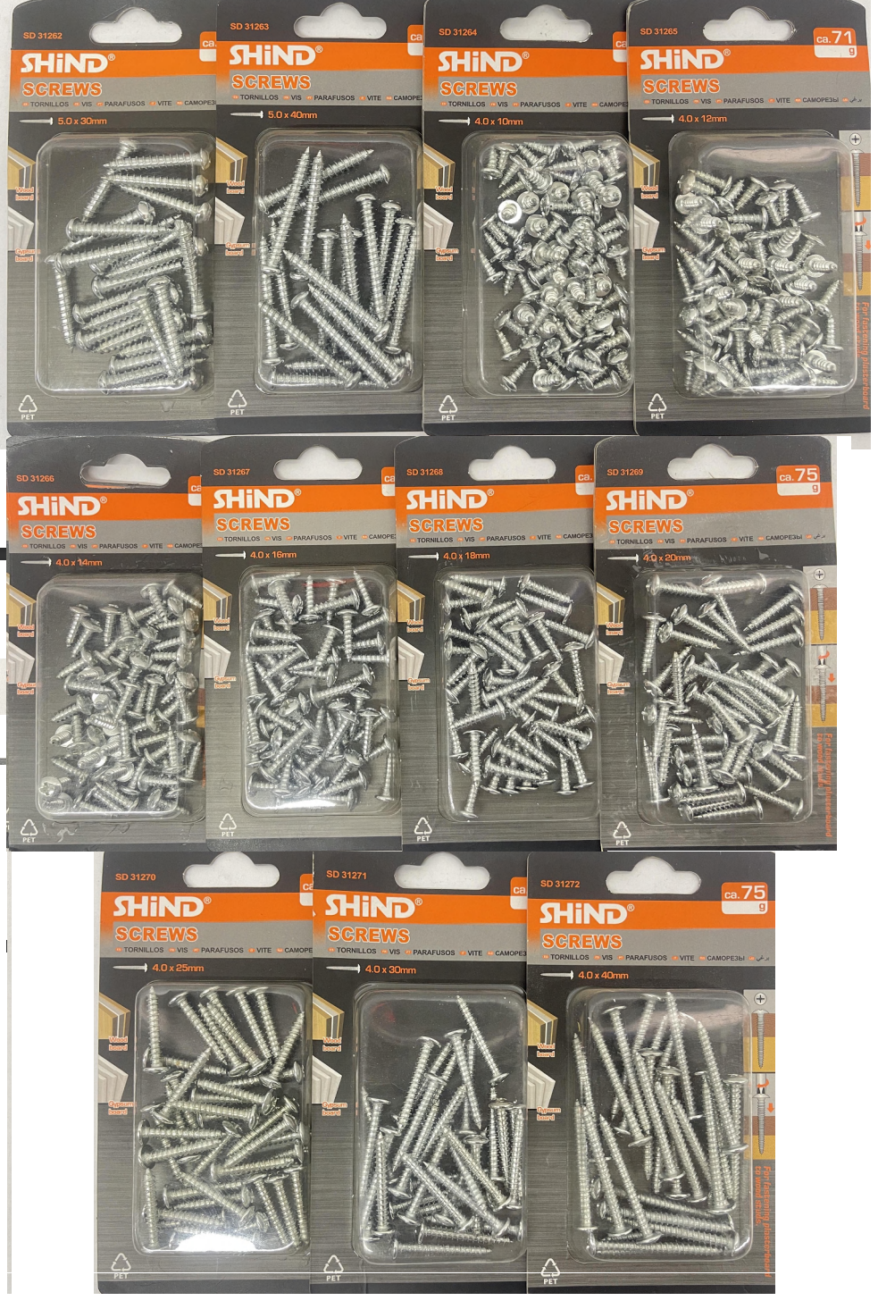 Shind Pan Head Self Tapping Screws