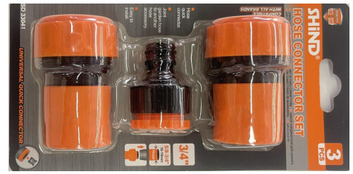 Shind Hose Connector set 3 Pec 3/4&quot; SD33041