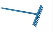 Garden Metal Rake Orange Lable