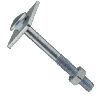 Round Head Bolt with Nut &amp; Washer M10x90mm
